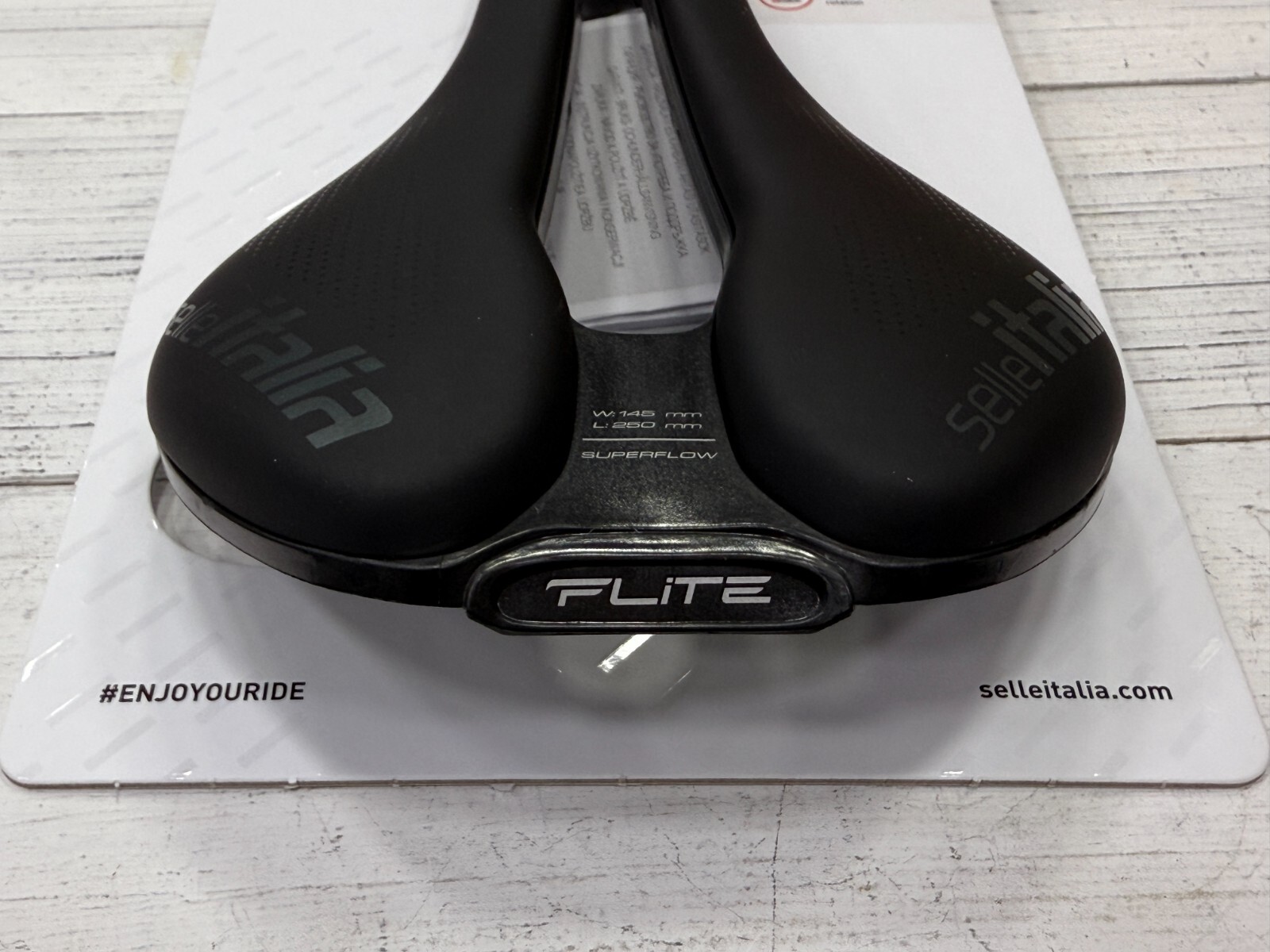 Selle Italia Flite Boost TM Superflow Manganese Rail Saddle Black L3(145x250mm)