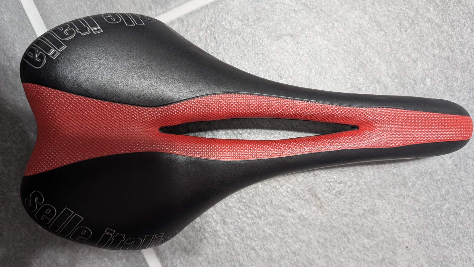 Selle Italia SL Road Bike Cutaway Saddle/Seat Metal Black Red 131mm