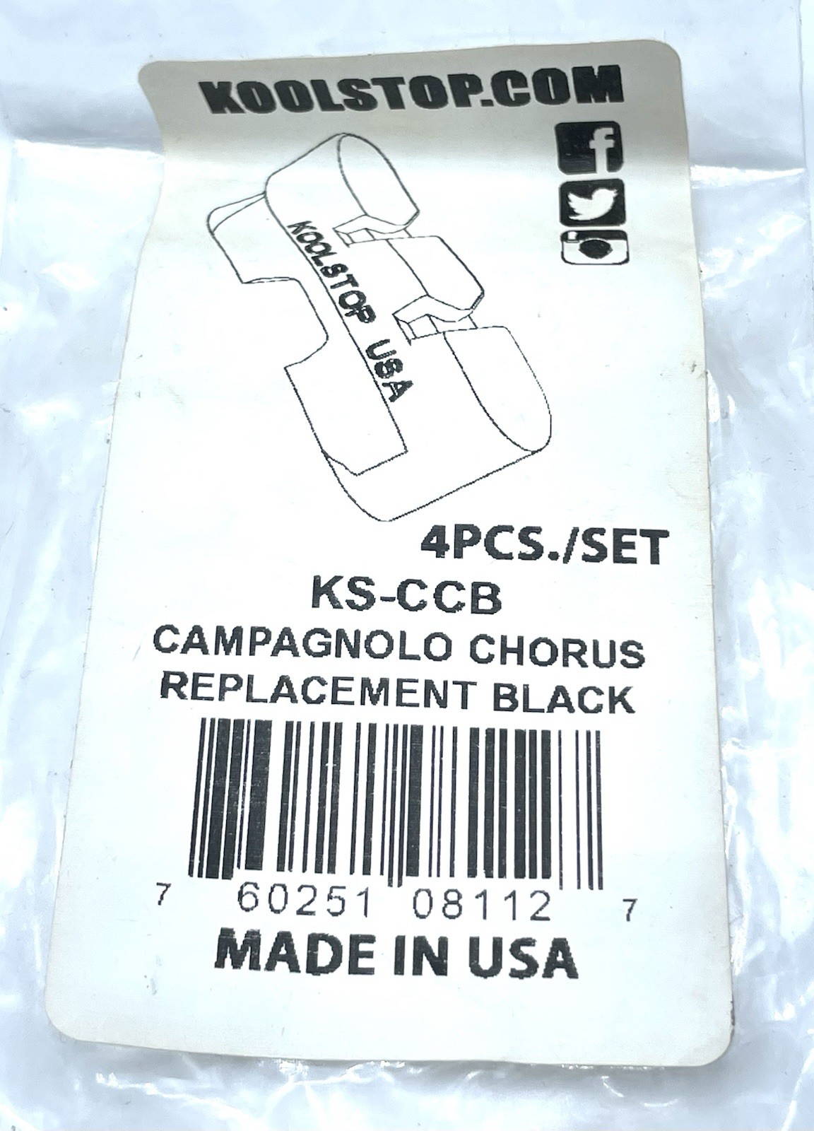 KOOL STOP Campagnolo Record Chorus Vintage Brake Pad Refills KS-CCB NOS