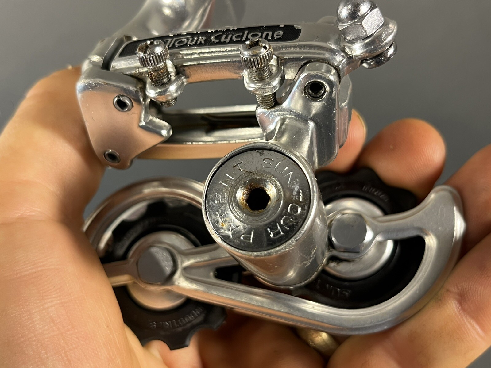 Vintage Suntour Cyclone Rear Derailleur Long Cage 70s 80s Japan Race. CLEAN