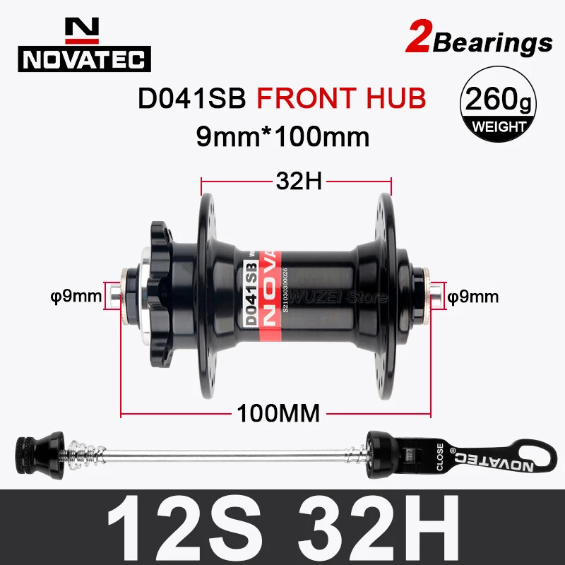 32 Holes Mtb Bicycle Hub Axle Boost Front 2 Rear 6 Bearings Bicycle Hub