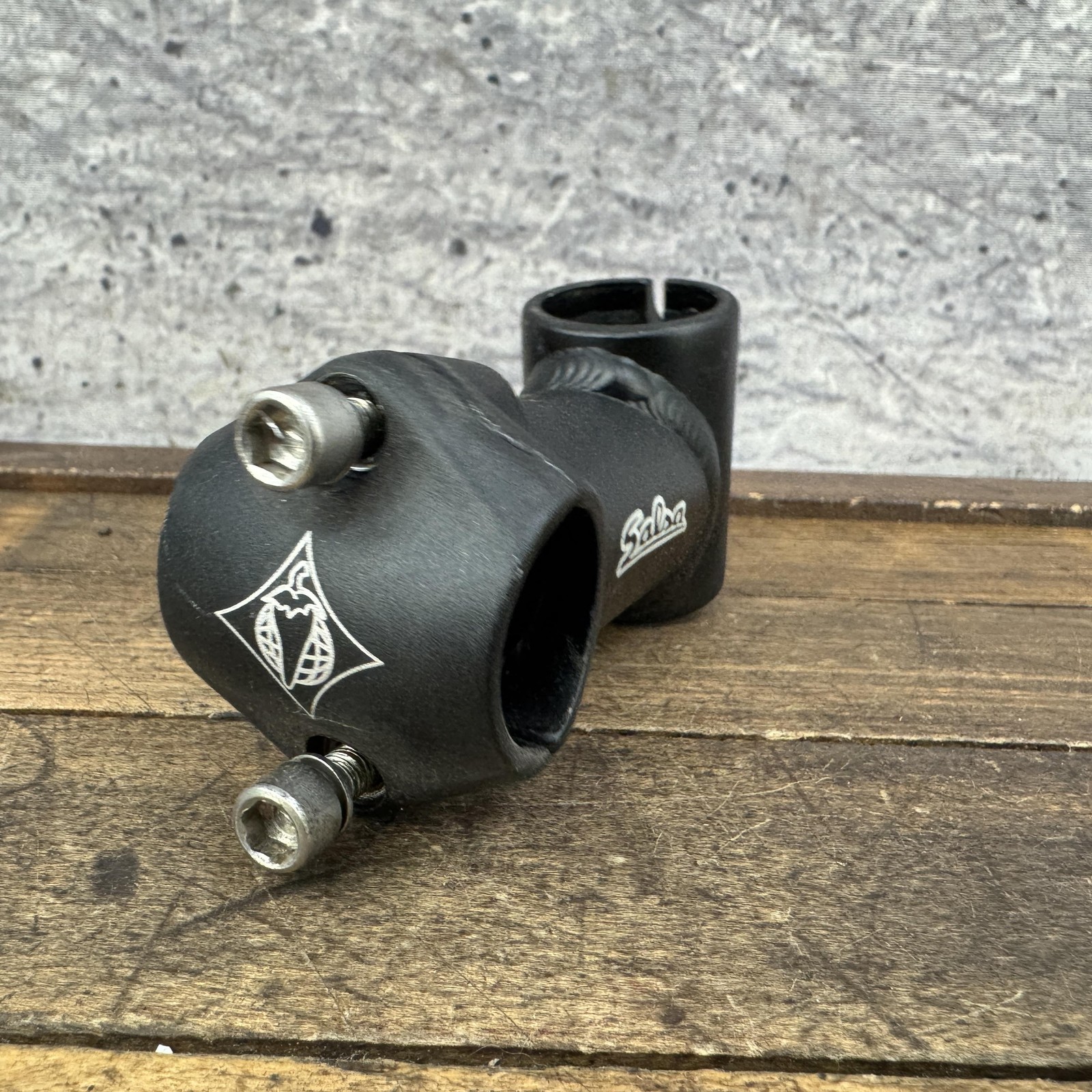Vintage Salsa Threadless Bike Stem 25.4 Clamp 1 1/8 Black 85 90 MTB Short