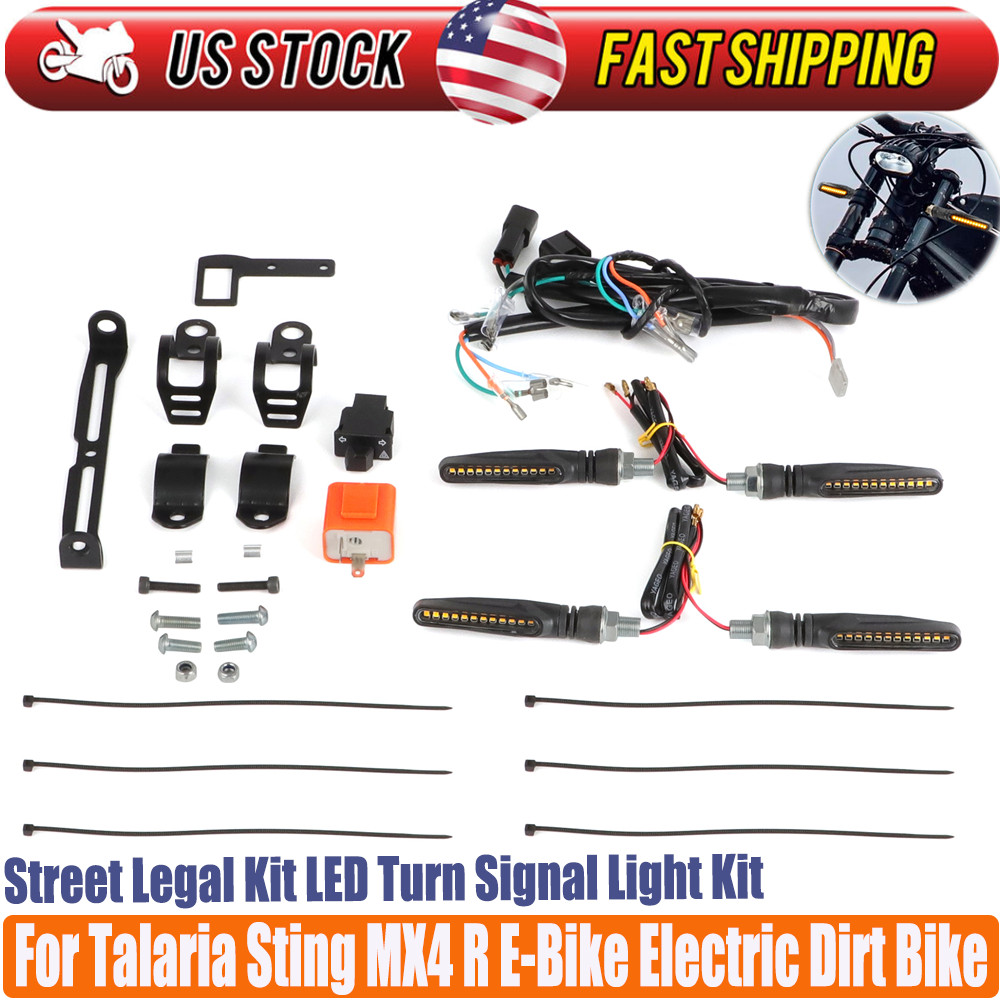 Front & Rear Street Legal Kit For Talaria Sting MX4 R LED Indicator Signal Light