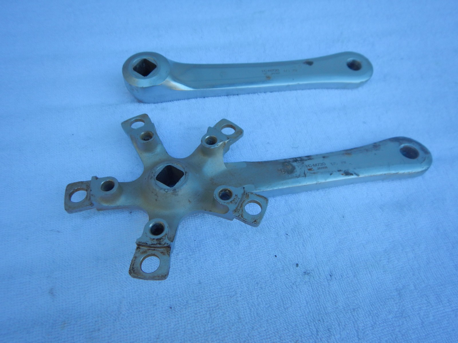Shimano FC-M730 Vintage Mountain Bike Triple Cranks Arms 175 Crankset Deore XT
