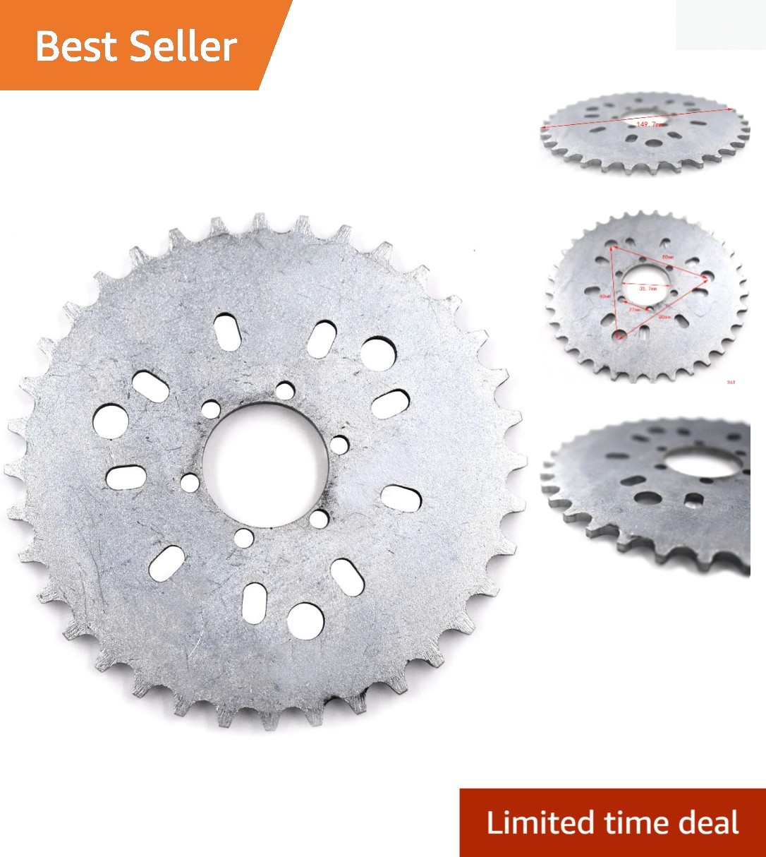 Efficient 36 Tooth Sprocket for 49cc-80cc Bicycles – Easy to Install & Reliable