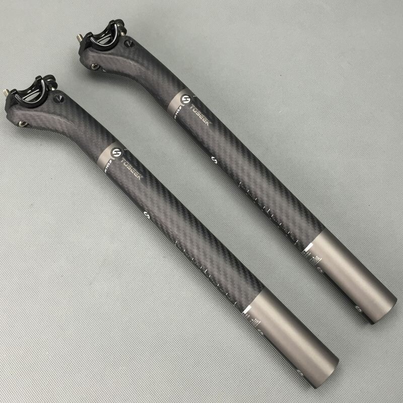 TOSEEK Carbon Fiber Seatpost Bike Saddle Tube Seat post 27.2/30.8/31.6mm Matte