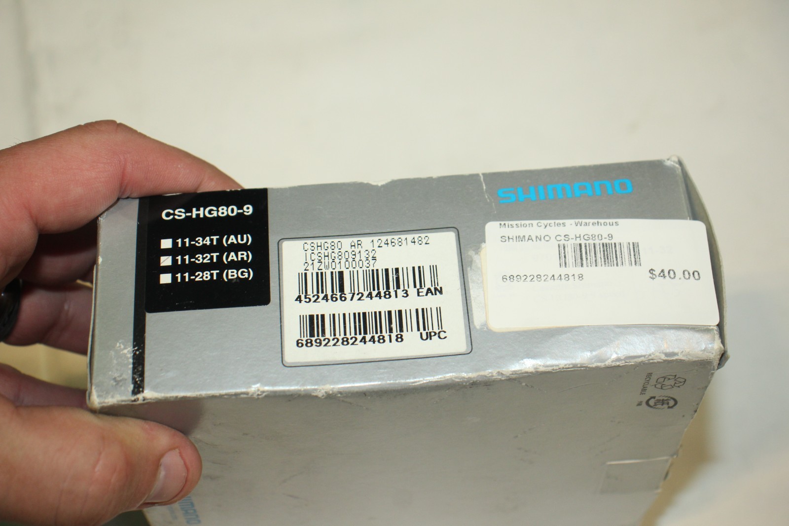 Shimano Cassette Sprocket CS-HG80-9 9 Speed Hyperglide