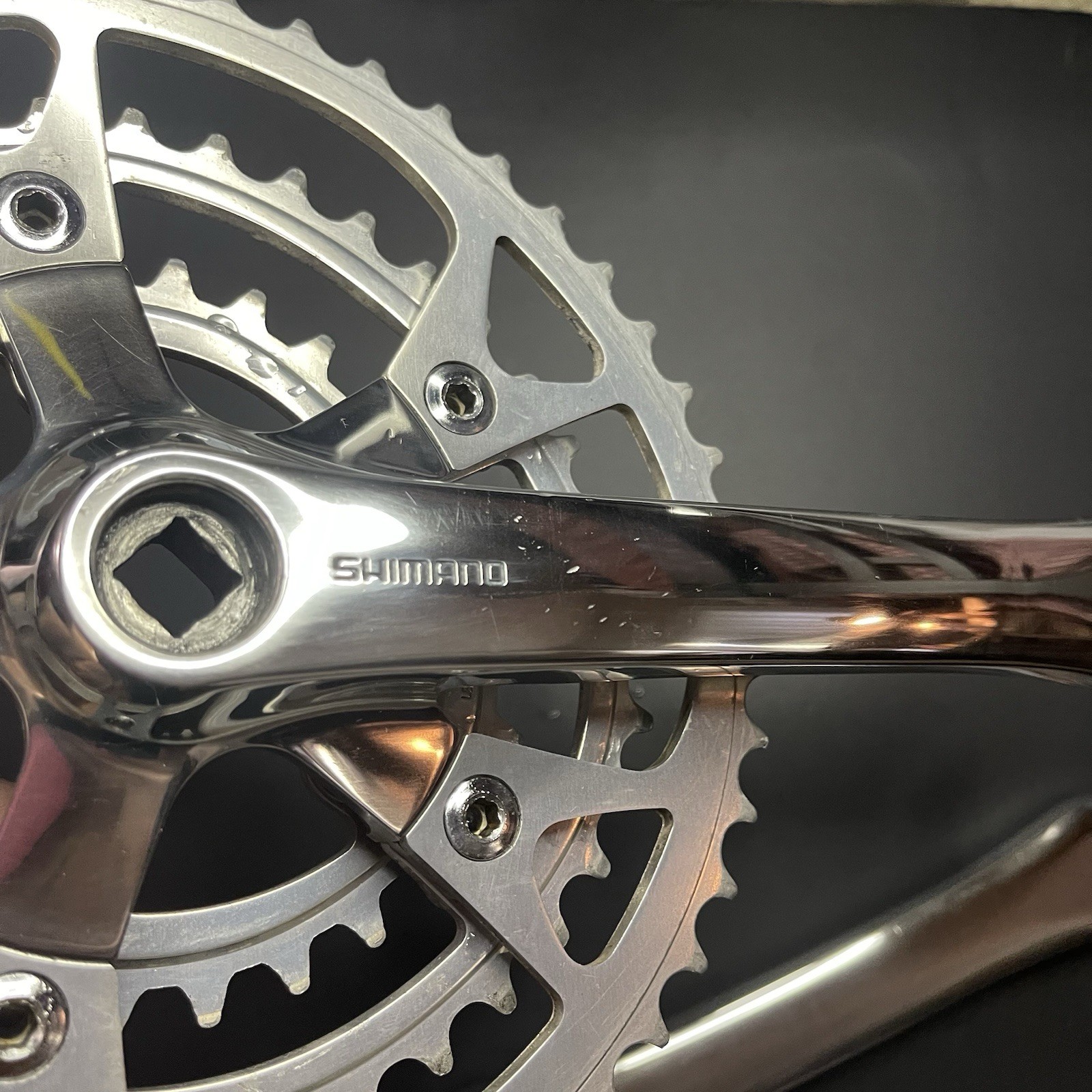 1989 Shimano XT FC-M730 180mm Triple Crankset