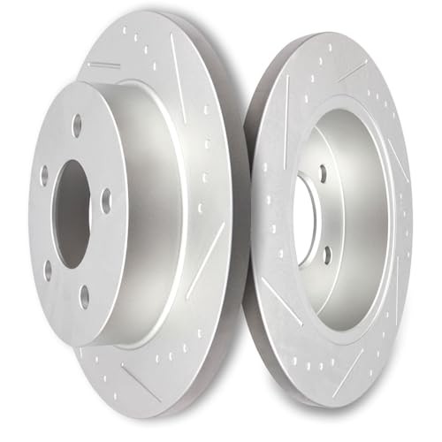 Disc Brake Rotors Kits 54017 Rear Solid Brake Rotors Fit For Ford For Mustang