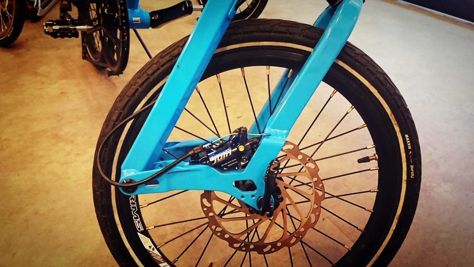 Juin Tech R1 Road Cyclocross Gravel Bicycle Hydraulic Disc Brake Set Blue