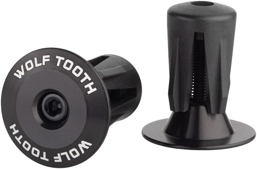 Wolf Tooth Alloy Bar End Plugs – Black