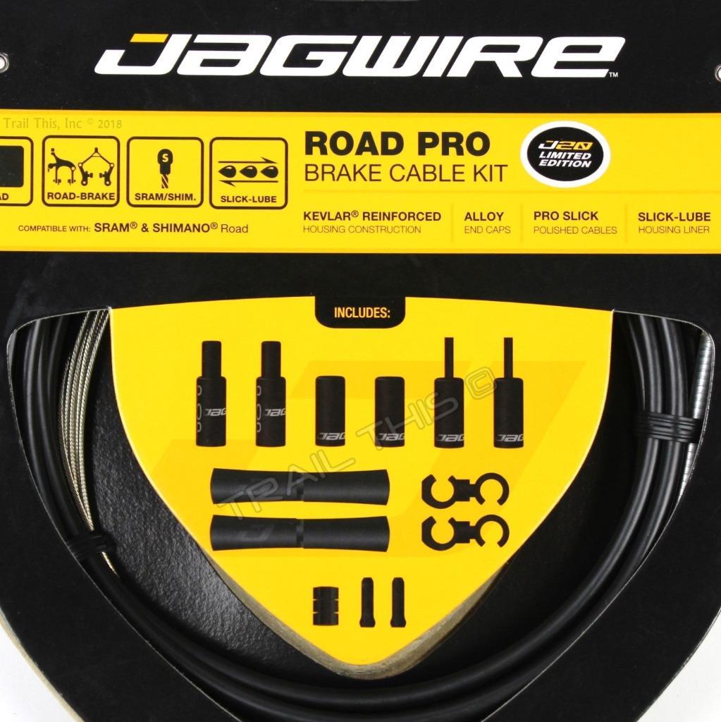 Jagwire Road Pro Brake Cable & Housing Kit Stealth Black fits SRAM Shimano Bike