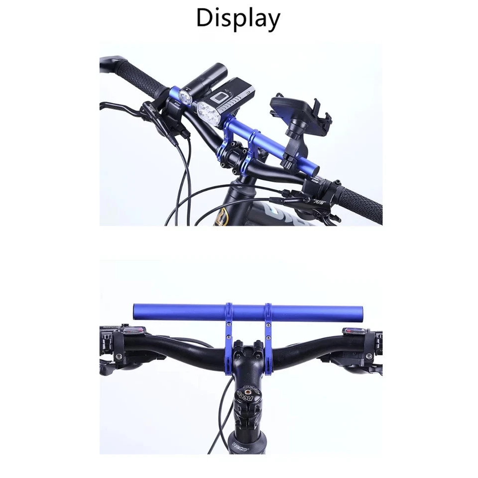 Bike Handlebar Extender Extension Bicycle Bar Mount Headlight GPS Holder Bracket