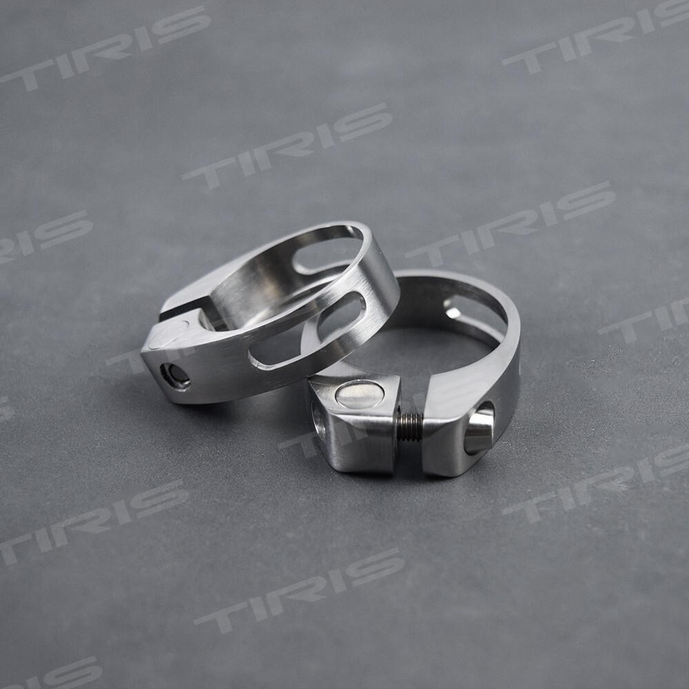 TIRIS Titanium Bicycle Seatpost Clamp Bike Seat Tube Collar clip 31.8/34.9