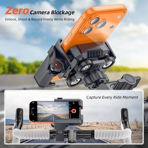 Anti-Vibration Bike Phone Holder – Shockproof Motorcycle Phone Mount