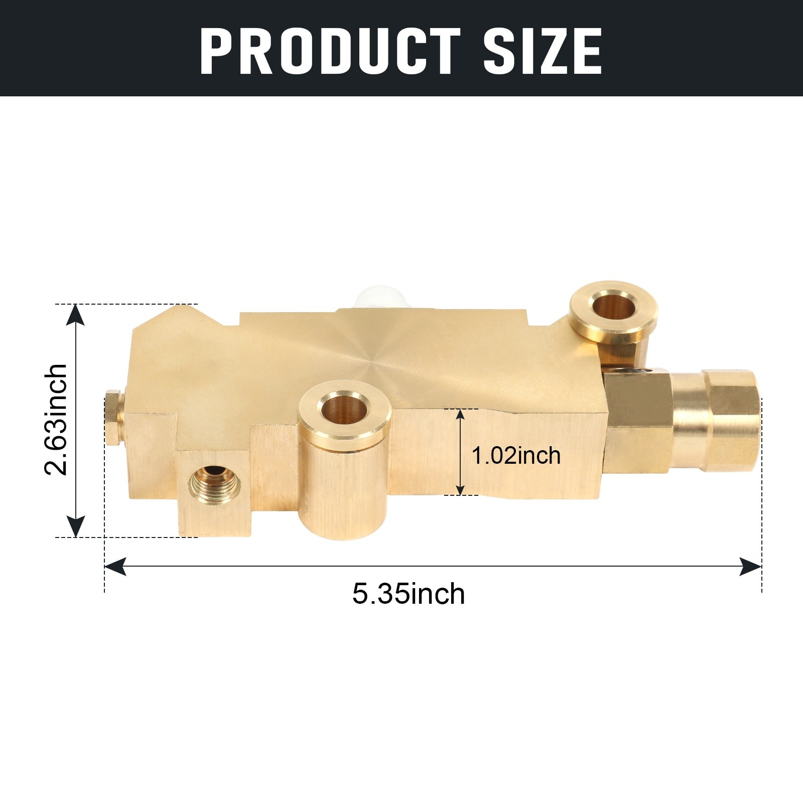 PV2 Brass Proportioning Valve Disc/Drum Front Drum Rear Brake 172-1353 for GM