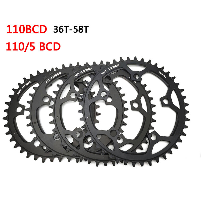 110 BCD 110BCD Road MTB Bike Narrow Wide Round Chainring 36T 42T 44T Chainwheel