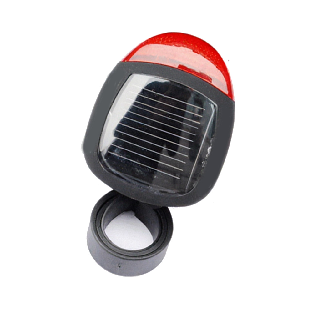 Solar Powered Bicycle Taillight for Night Visibility and All-Terrain Application