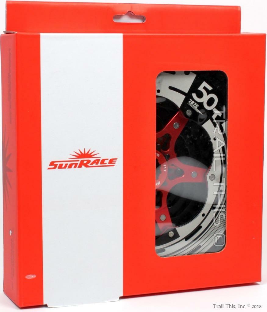SunRace CSMZ90 11-50T 12-Speed Wide-Range Mountain Bike Cassette – Black & Red
