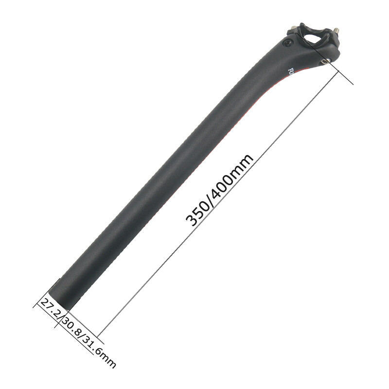 Carbon Fiber Seat Post Tube 27.2/30.8/31.6 Offset 25mm Bicycle Seatpost 35/40cm