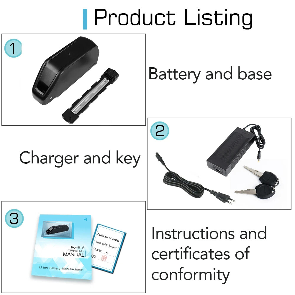 52V 48V 30Ah Jumbo/New Hailong EBike Batterys Lithium for 0-1500W Electric Motor