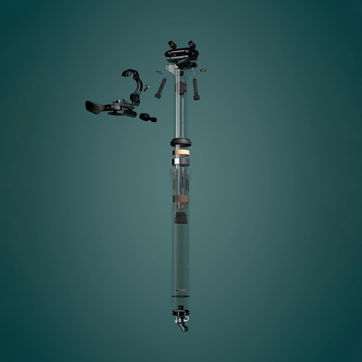 EXA Form 900i 30.9mm/395mm Remote Control Dropper Post with 1x Lever kit