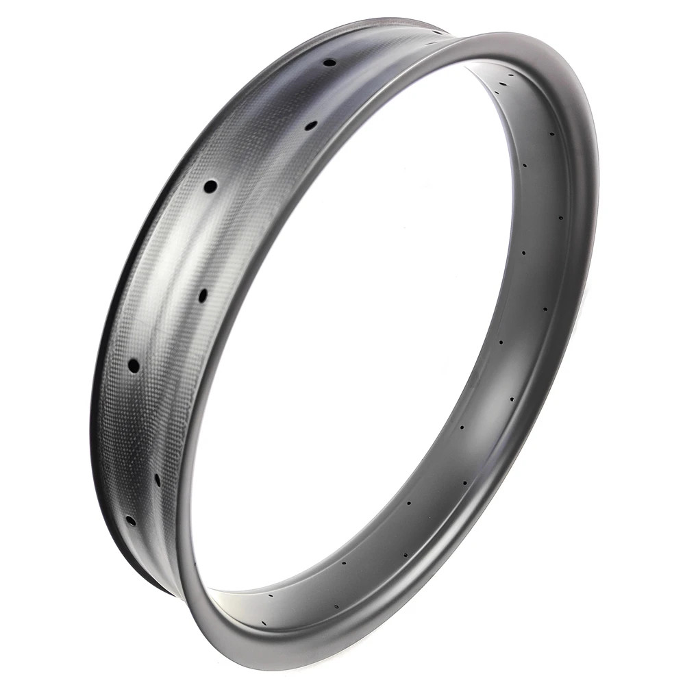 26er 100*25mm Full Carbon Snow Fat Bicycly Disc Brake Rim Matte Glossy UD/3K