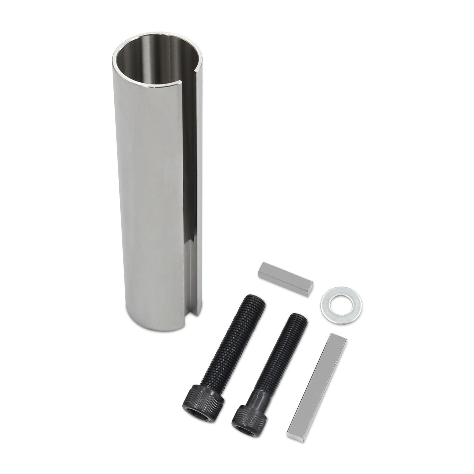 304 Stainless Steel Gas Engine Pulley Crank Shaft Adapter 1″ to 1-1/8″ 1/4″ Slee