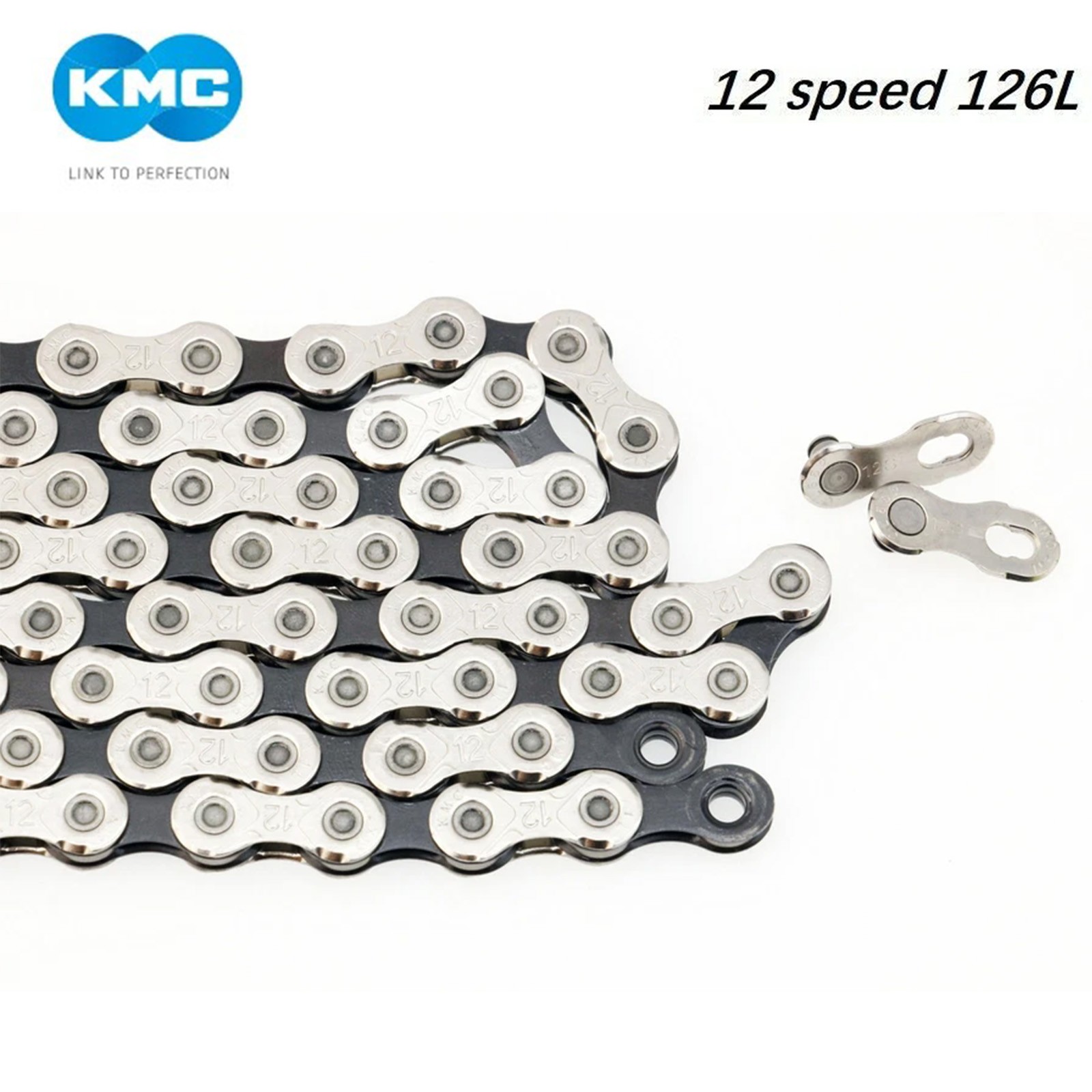 KMC 12-Speed Bike Chain 126L 1/2”×11/128” Quick Link For MTB Road Gravel Shimano