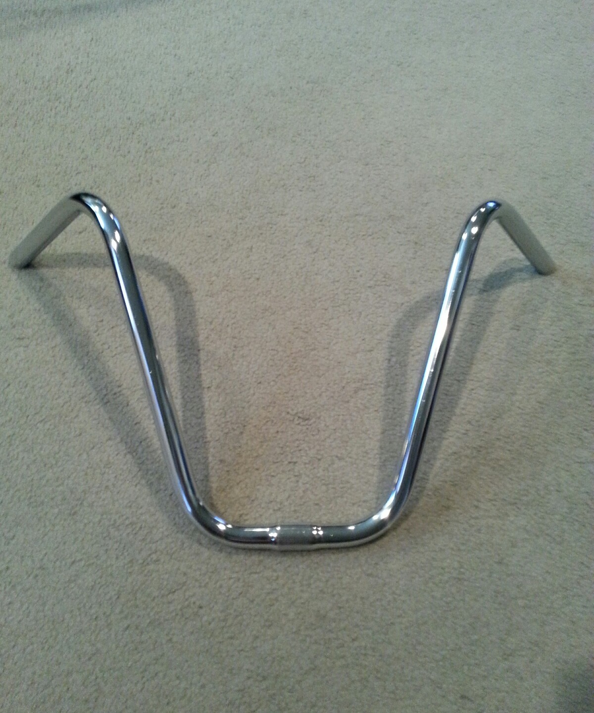 QUALITY BICYCLE V HANDLEBARS 13.5 CHROME FITS 20″SCHWINN STINGRAY& ORANGE KRATE
