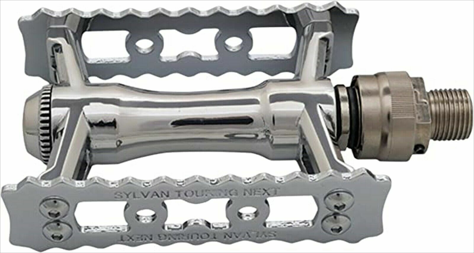 MKS Mikashima SYLVAN TOURING NEXT Cycling Pedal Ezy Superior Chrome Silver