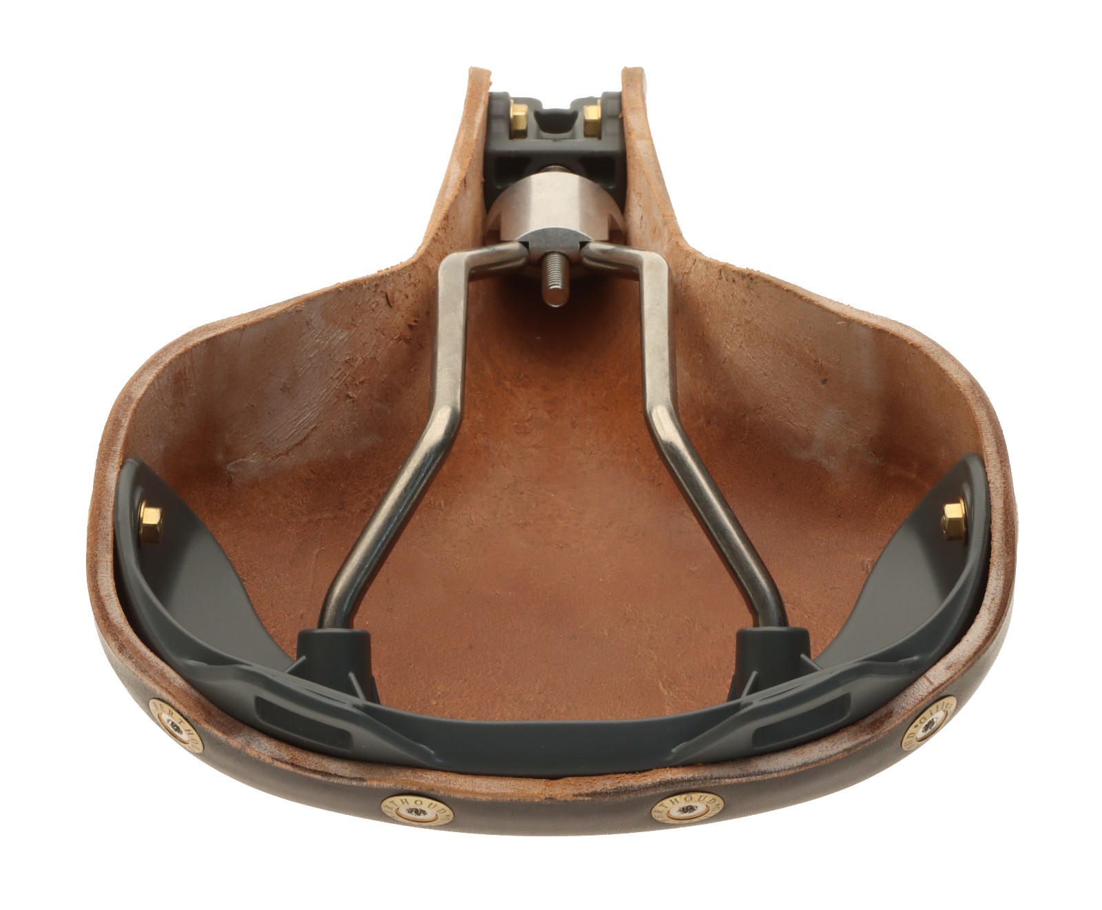 Gilles Berthoud Vars Saddle Titanium Rails Hard Leather Cover Black NEW NOS