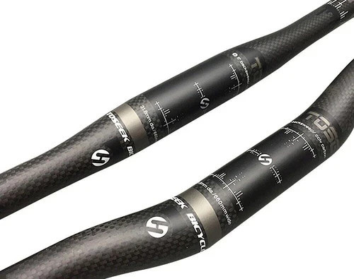 TOSEEK Carbon Fiber Riser XC Mountain Bike Handlebars – 31.8mm x 680mm – New!