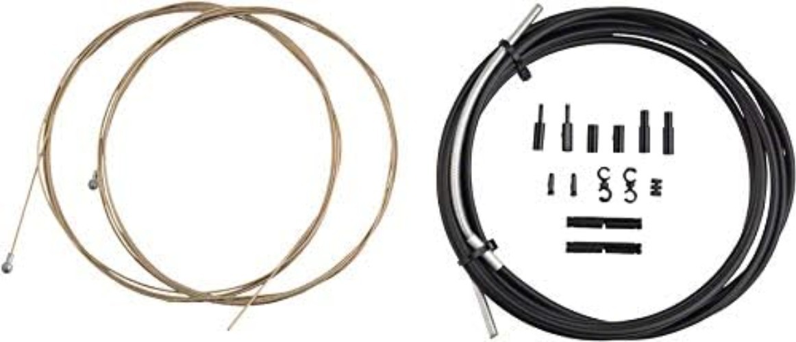 Crisp Lever Feel Road Brake Cable Set – 1500mm Front & 2800mm Rear Inner Cables