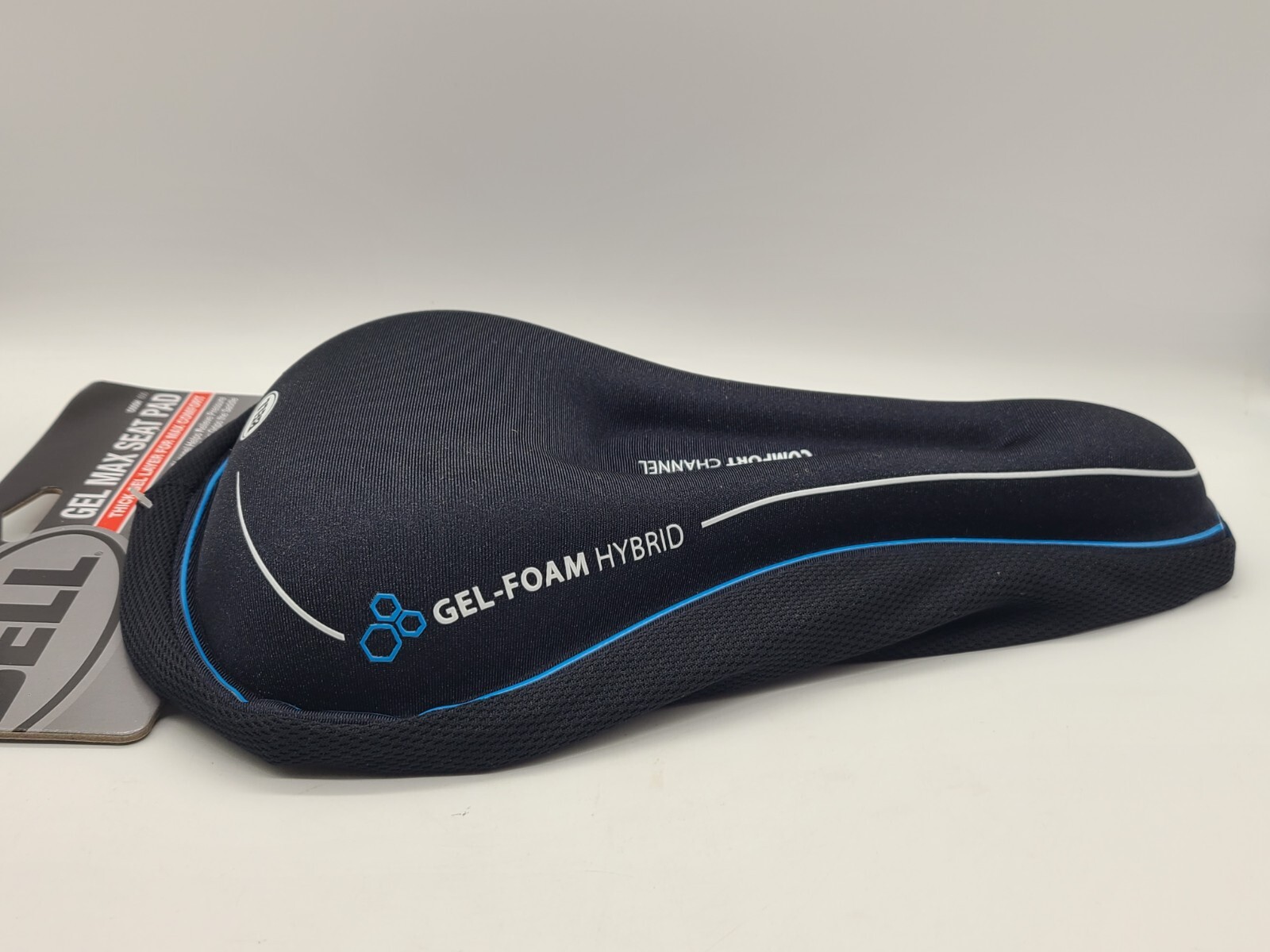 Bell 650 Gel Max Bike Seat Pad Black Comfort Channel Drawstring Close, NEW