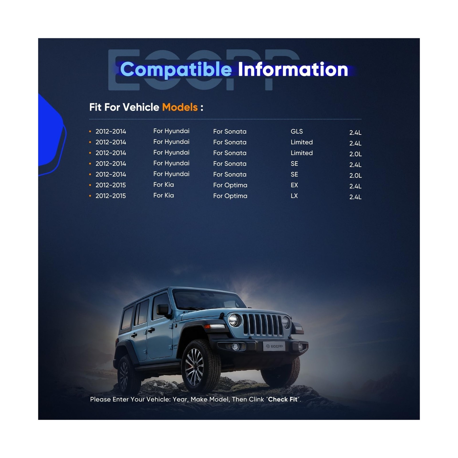 ECCPP Complete Struts Spring Assembly Struts Shock Absorber Fit for Hyundai S…