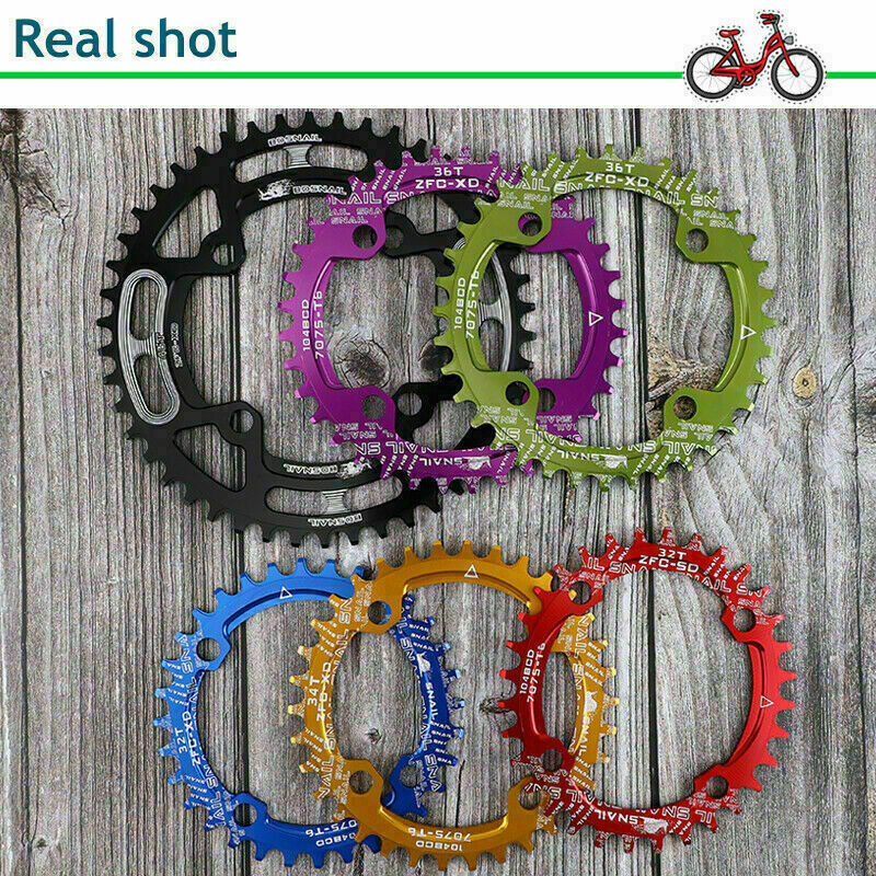 SNAIL 104BCD Narrow Wide 30-52T MTB Bike Single Chainring fit SHIMANO/FSA Crank