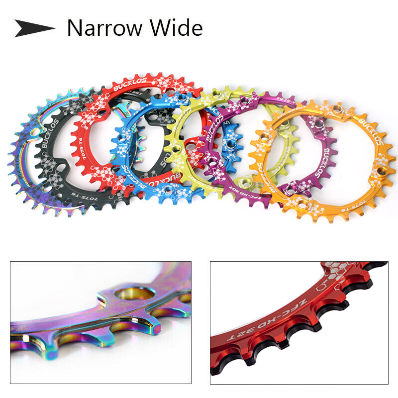 104BCD Bike Chain Ring Narrow Wide Round Oval 30-42T MTB Chainrings Fit Shimano