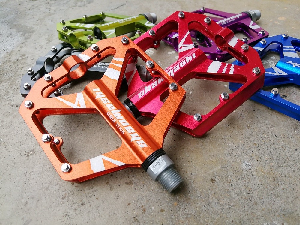 NINJA K150 Aluminum Bike Pedals Mountain BMX Bicycle sealed bearing Wide Pedal