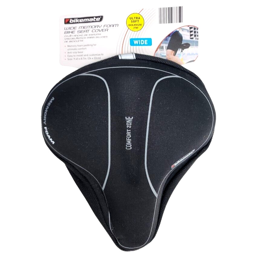 Bikemate Mountain Bike Seat Cover Memory Foam Pad 9.45 x 8.7 Soft Bicicleta