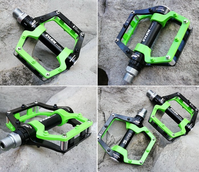 Magnesium Road MTB Mountain Bike XC Bicycle Pedal Bearings Flat platform Pedals