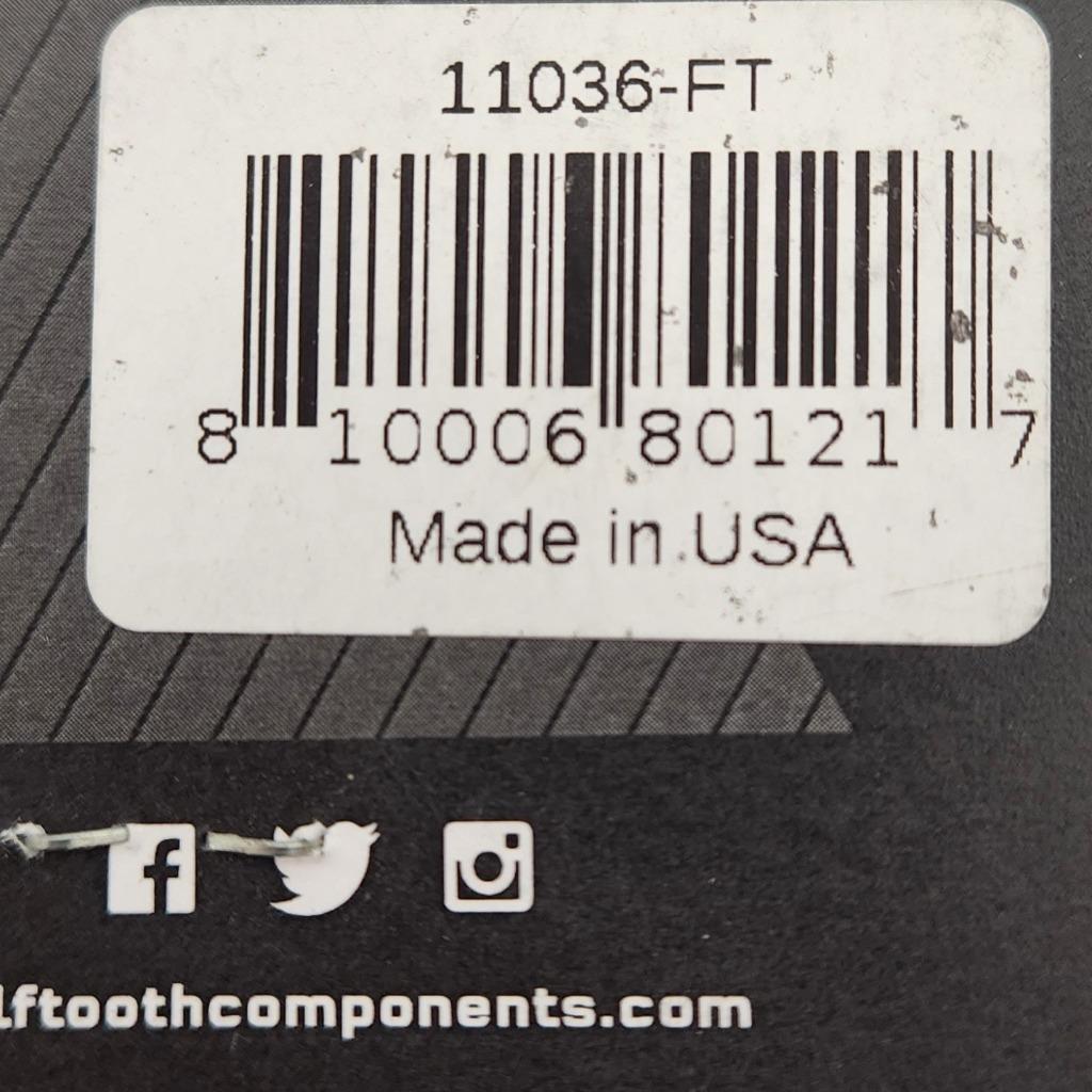 Wolf Tooth Components 36T x 110 BCD 5-Bolt Drop-Stop B Bicycle Chainring – Black
