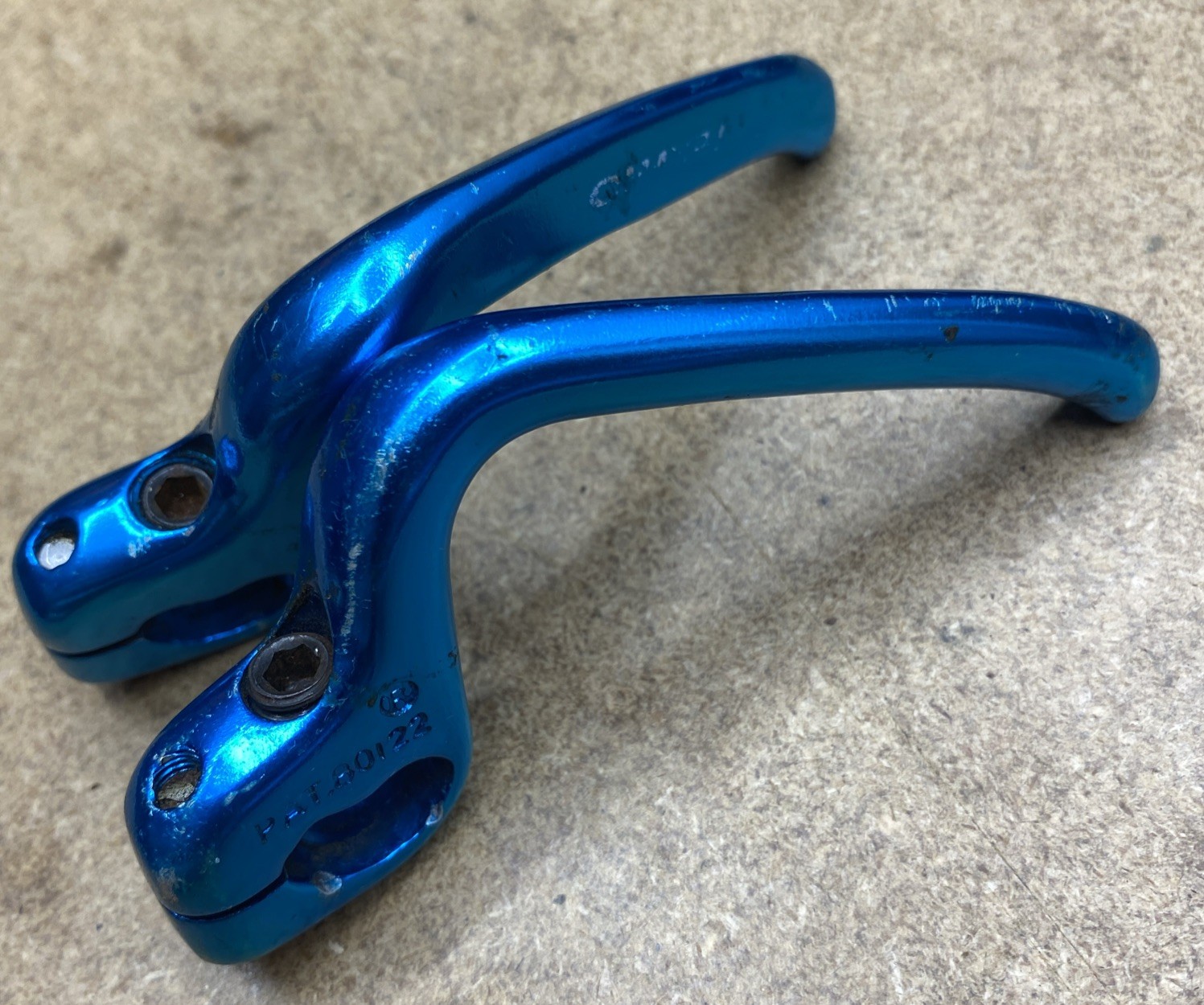 TEKTRO Brake Lever Extensions Turquoise Anodized 90’s MTB Vintage