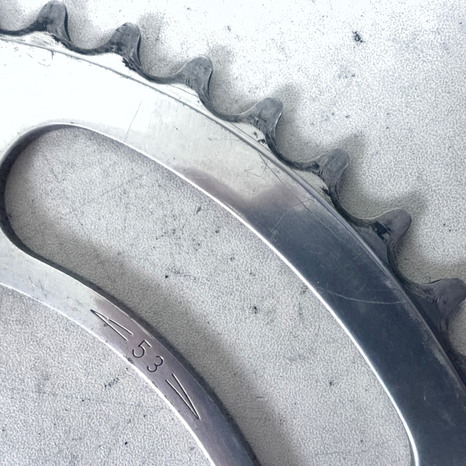 CAMPAGNOLO RECORD ALLOY CHAIN RING 53 TOOTH 144 BCD 6, 7 , OR 8 SPEED
