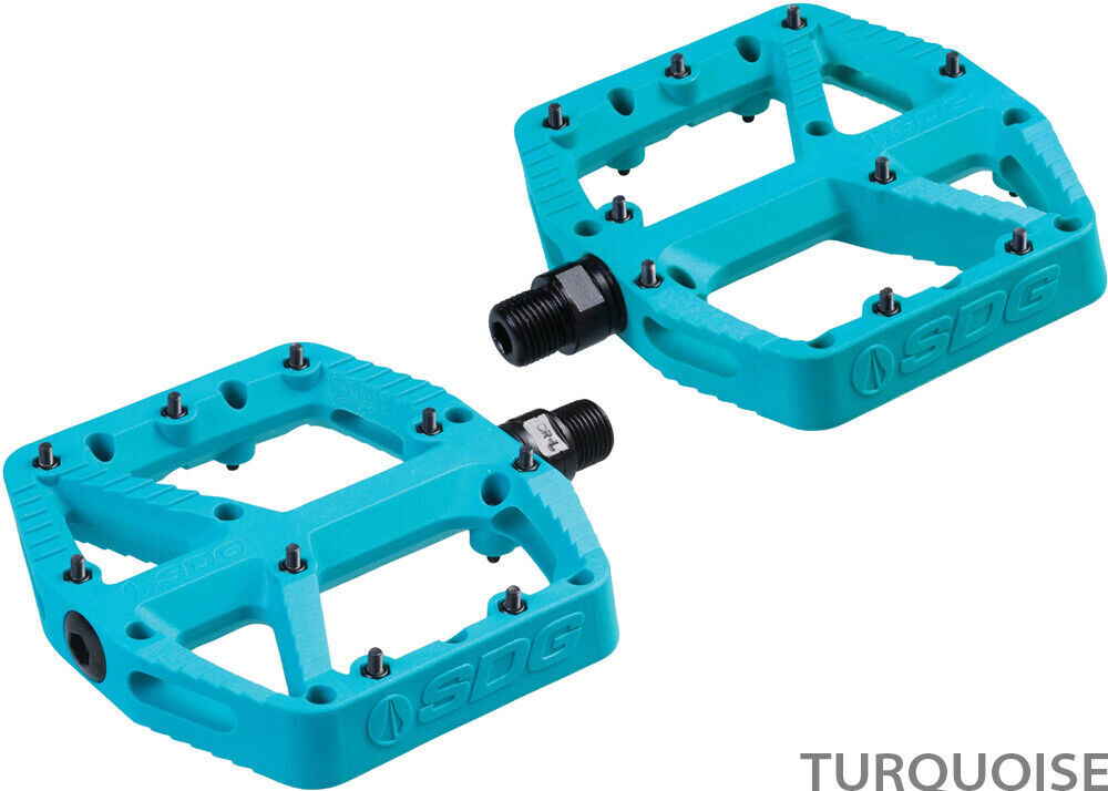 SDG Comp Pedals – Composite Bicycle Bike Platform Pedals 9/16″ – 5 Colors