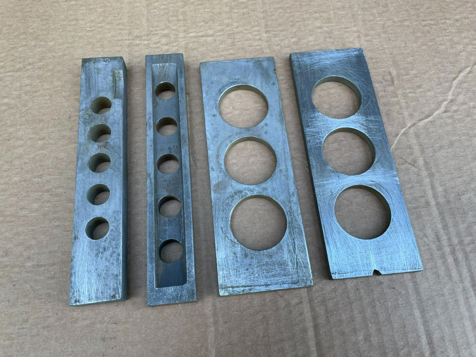 Precision Steel Flat Bar, 2 Bars w/ 6 Holes , & 2 Bars w/ 3 Holes Each(4 PK)