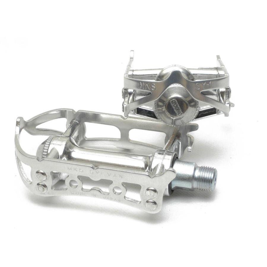 Vintage Retro Sylvan Road Silver Pedals PE503006 MKS Bicycle