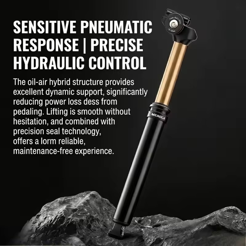 MEROCA Dropper Adjustable Seatpost MTB Bicycle Bike Internally Routed Post Parts