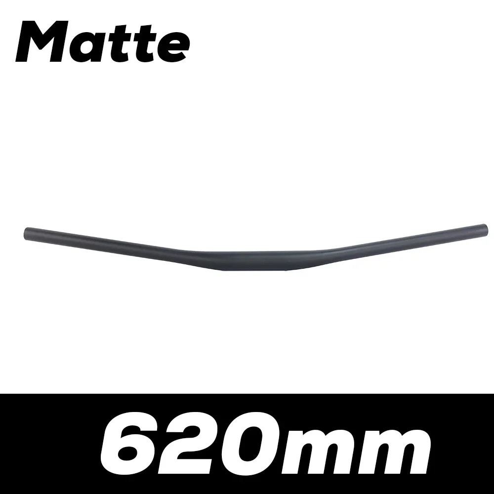 9 Degree Full Carbon Fiber XC Off-Road Racing Flat Handlebar Matte 580-740mm