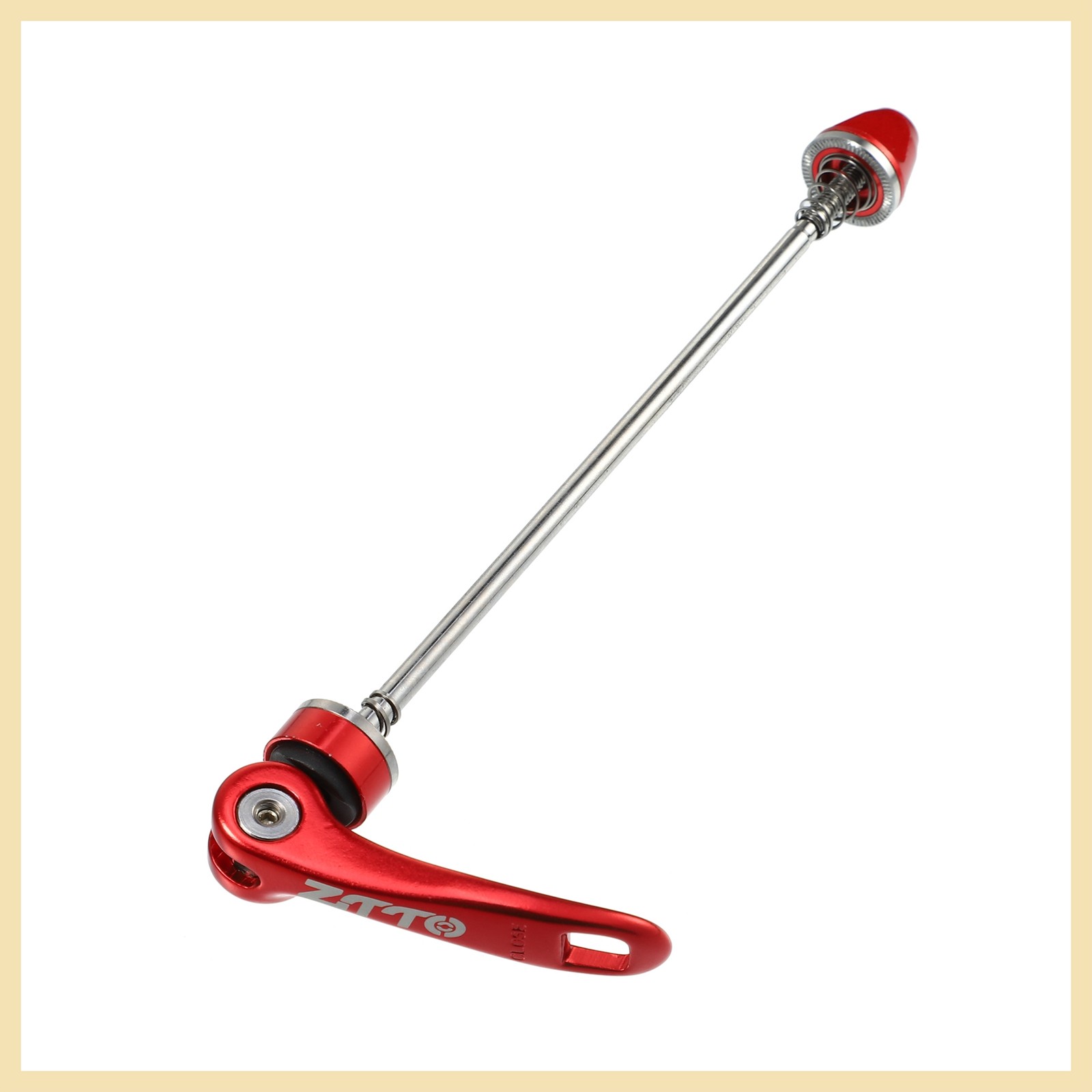Bicycle Bike Quick Release Axles Skewers Lever Front Rear 150mm 190mm Red